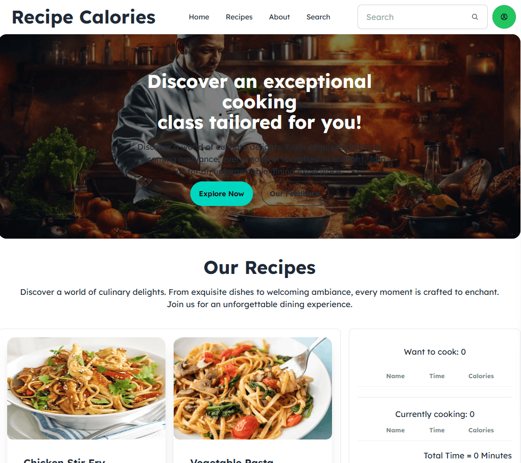 Chef's Table project showcase
