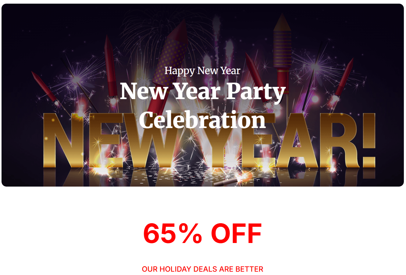 New Year Party Celebration project showcase